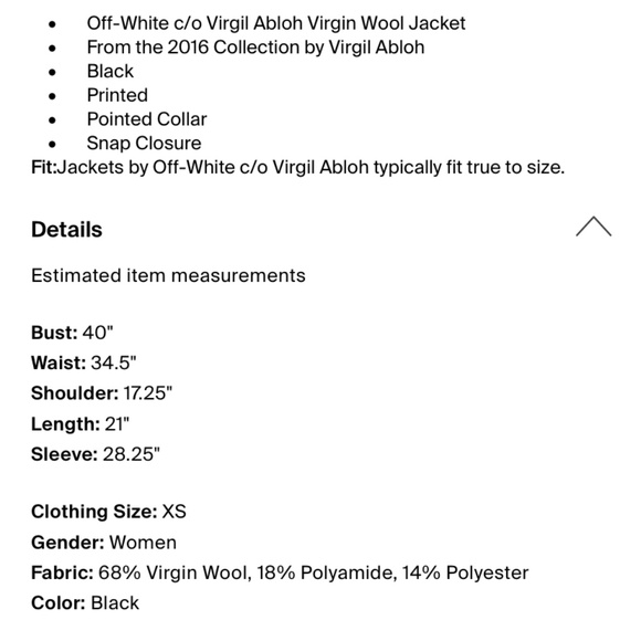 Off-White varsity jacket - Picture 4 of 4